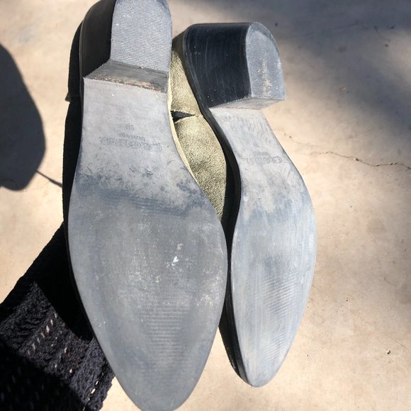 SOLD*Olive Suede Low Cut Chelsea Western Boots - Picture 13 of 13